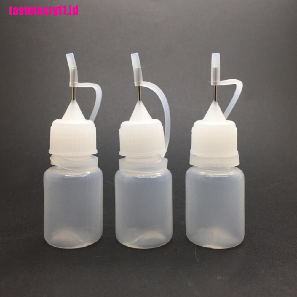 【TTID】5pcs Needle Tip Empty Squeezable Liquid Dropper Bottle Plastic 5ml