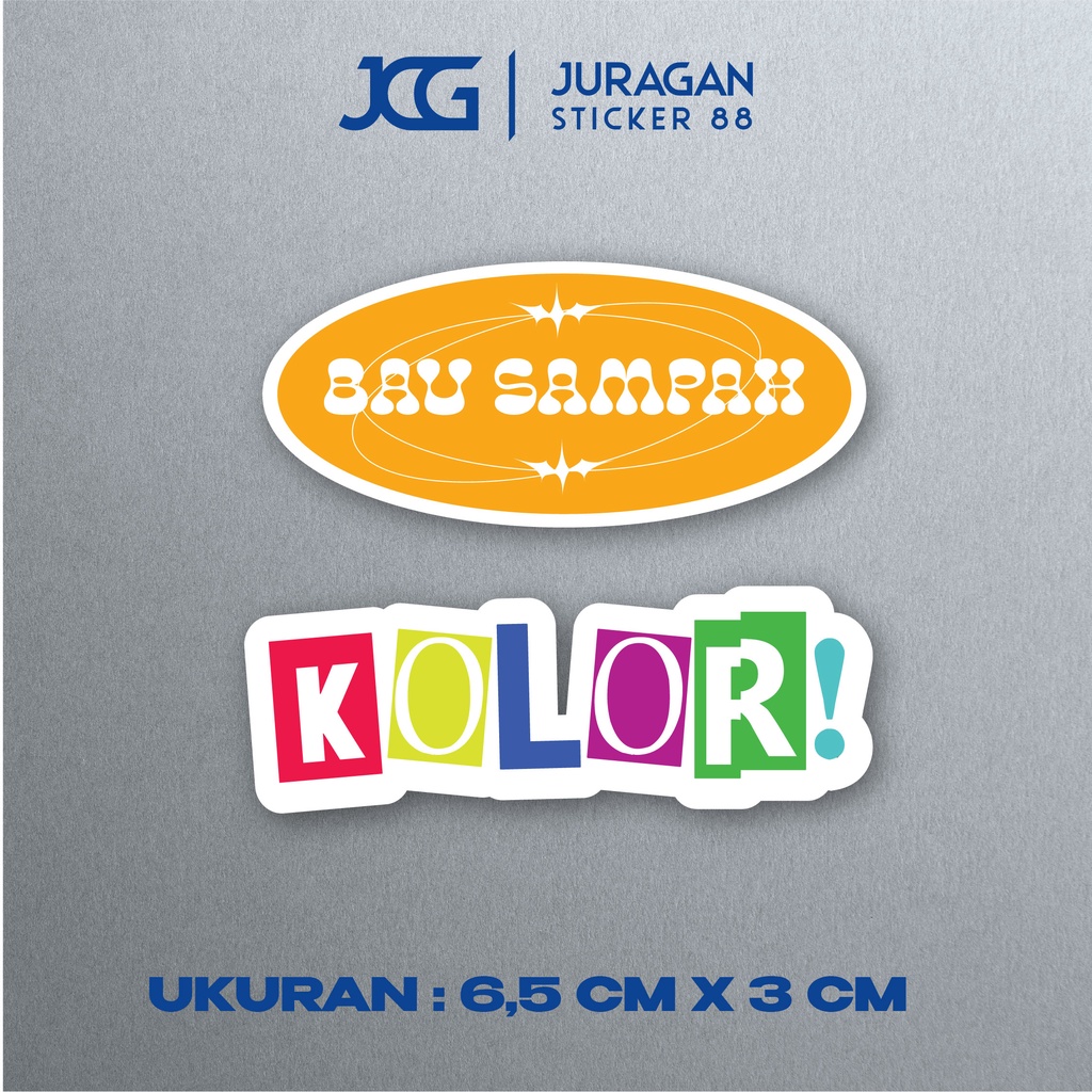 

Stiker Sticker Aesthetic logo brand cetak stiker VINYL Cuting Stiker Laptop HP motor helm ipad tablet koper Stiker tumbler - KOLOR