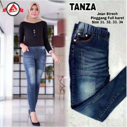 TANZA JEANS!! VARIASI SOBEK JEANS MELAR