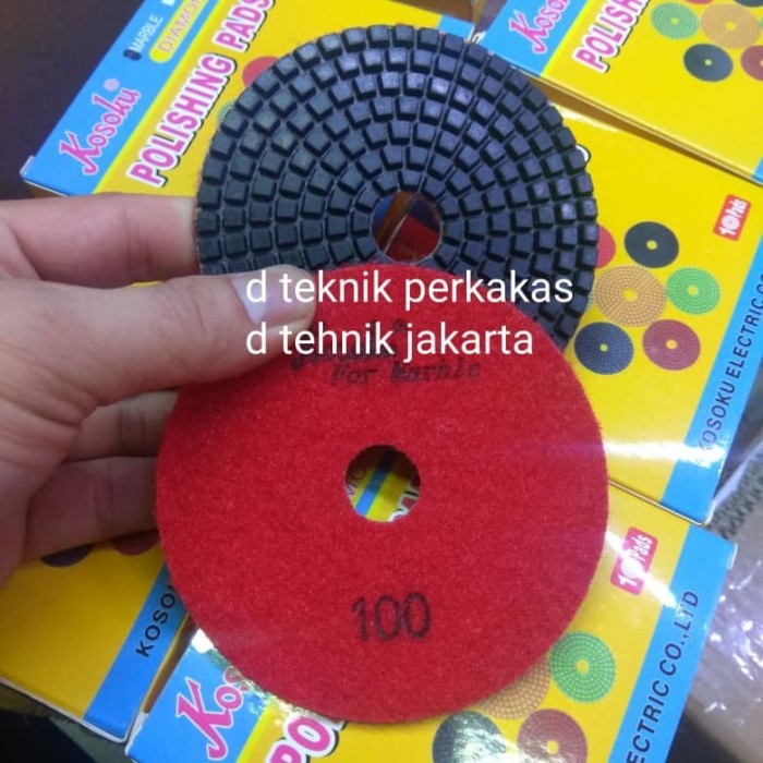 diamond pad kosoku #100 - pad poles marmer - pad poles granite