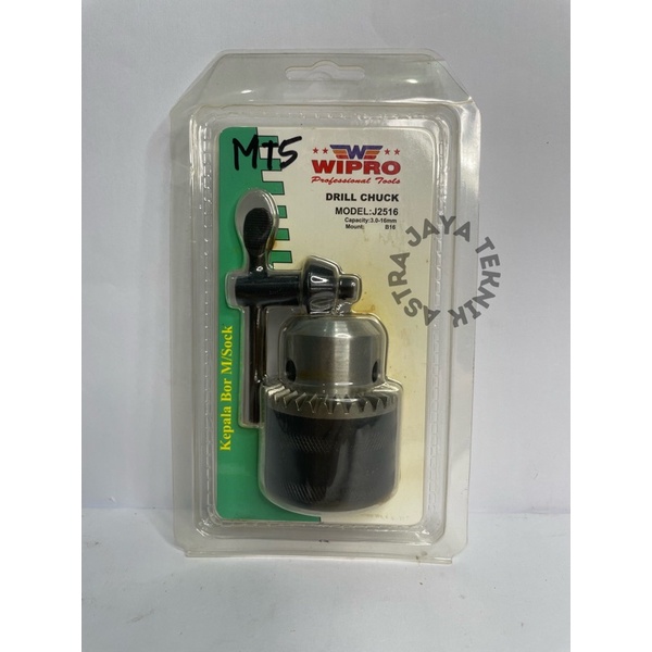 Kepala Bor 16 mm Wipro / Drill Chuck 16 mm / Kepala Mesin Bor 16 mm