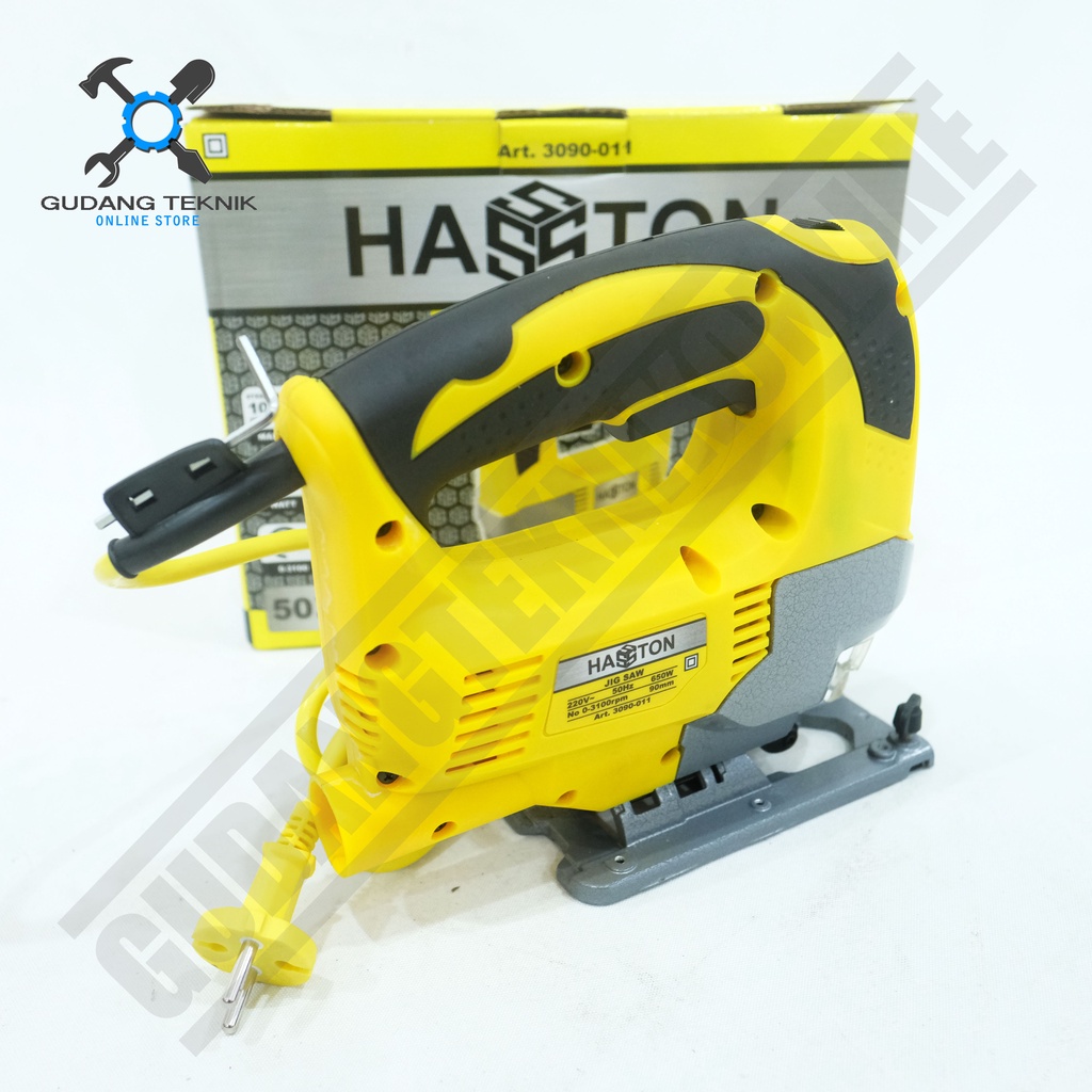 Mesin Jigsaw HASSTON PROHEX 3090-011 / Jig Saw Mesin Gergaji Kayu Triplek Mika HASTON 3090 011