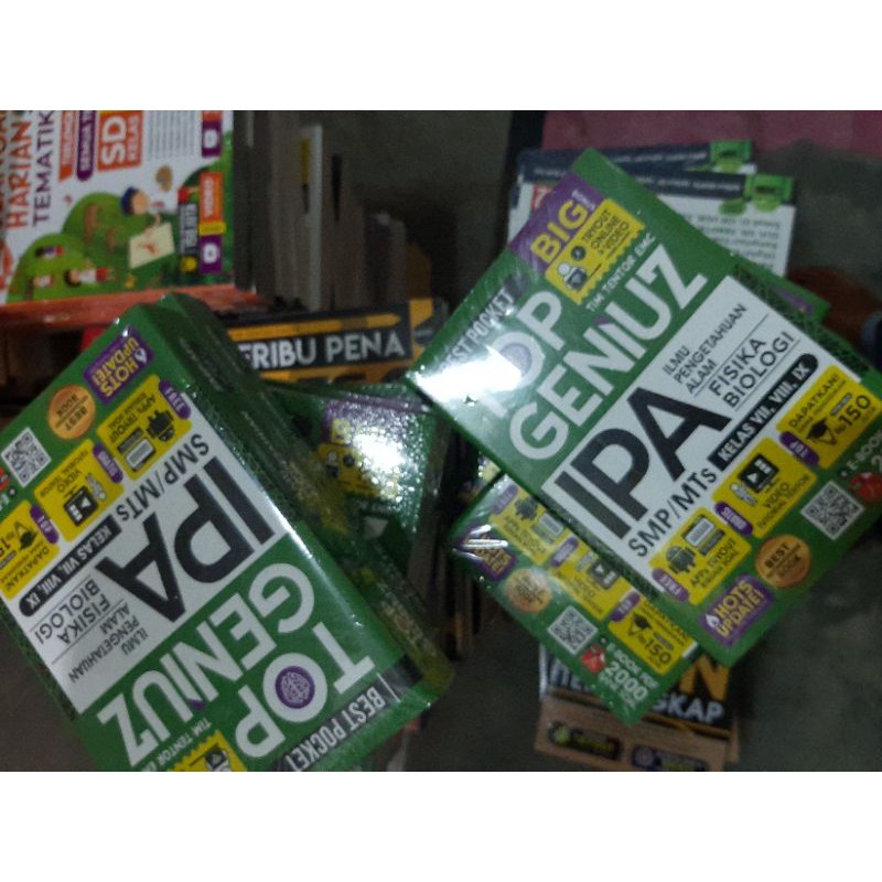 BUKU SOAL : BEST POCKET TOP GENIUS MATEMATIKA,IPA SMP/MTs-4
