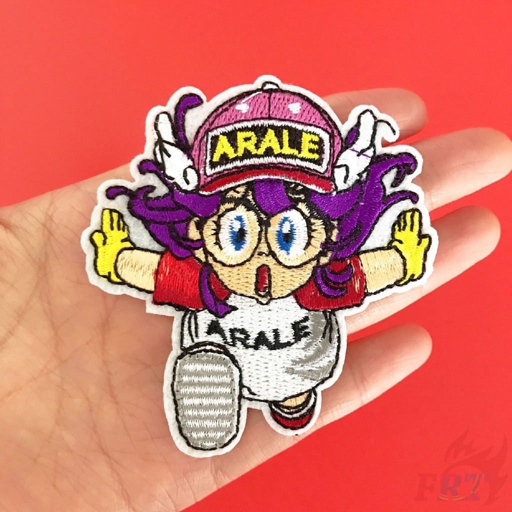 AR003 – Patch Bordir / Iron Badge Aksesoris Anime Manga Cosplay Jepang Arale Dr Slump  Bahan