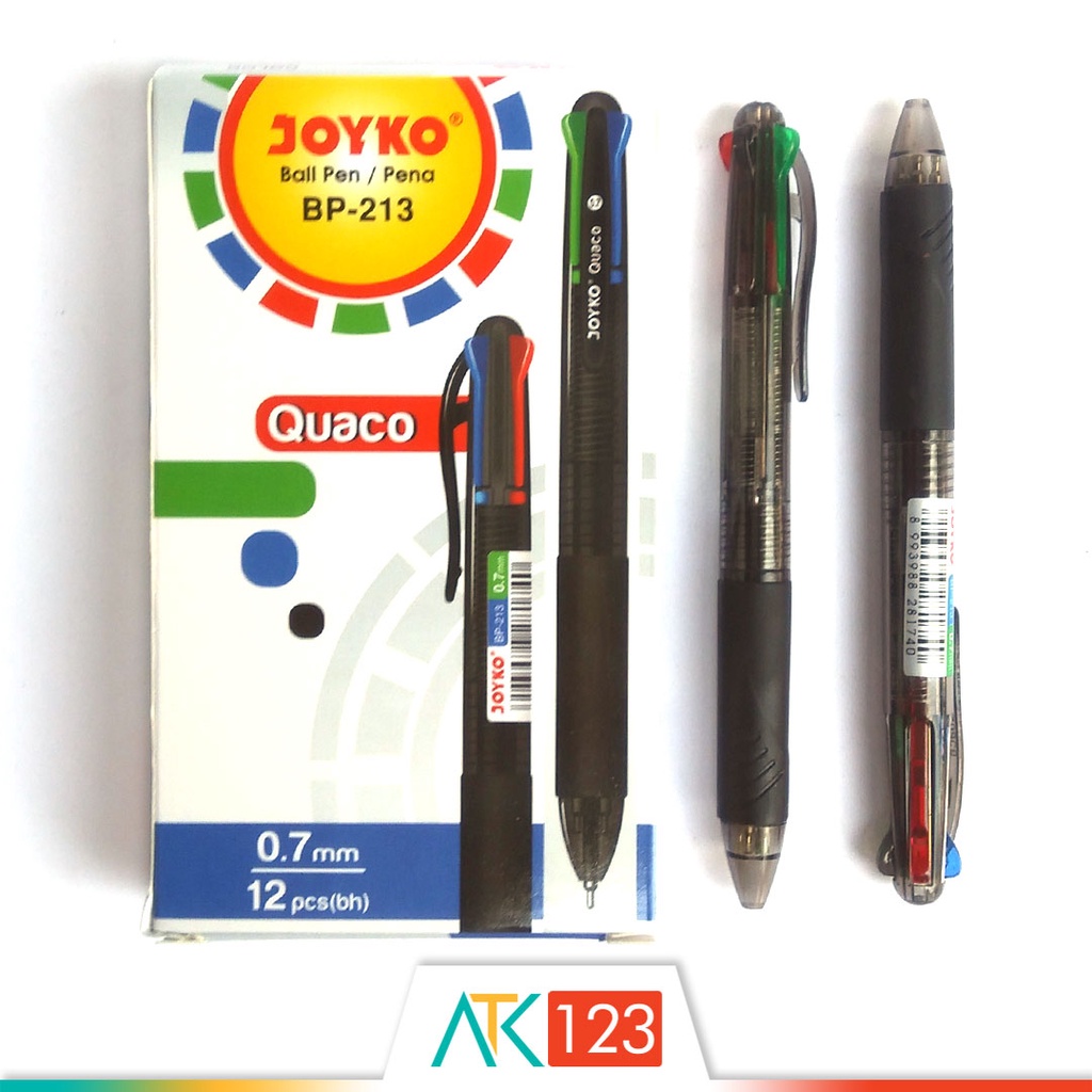 

Pulpen Joyko BP-213 Quaco 4 Warna / Colours