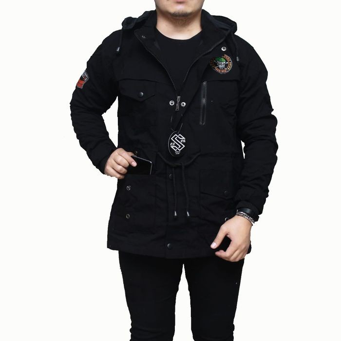 Jaket Pria Hoodie Terbaru Warna Abu Holdhand Ori Hitam Gaul Kekin WO824 Jaket Parka Pria Justine B