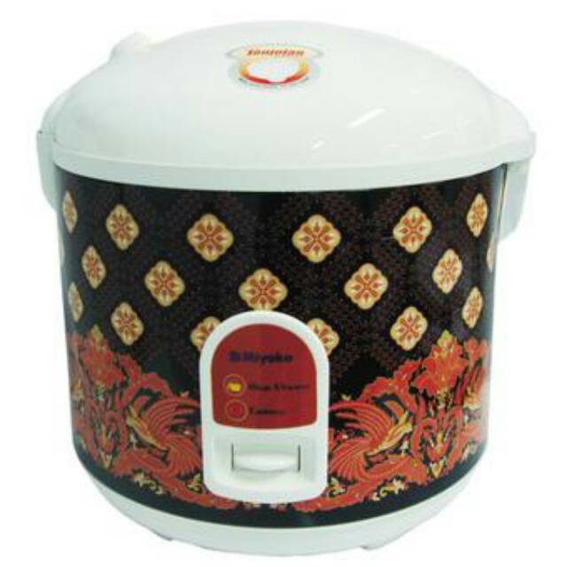 Rice Cooker Miyako 1.8 liter Motif Batik - Magic Com MCM-528 - Magicom MCM 528