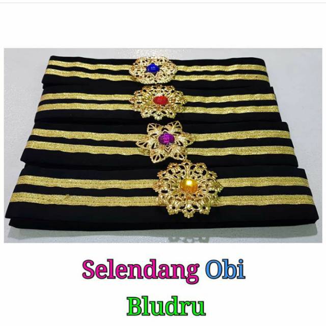 Selendang Obi Bludru | ikat pinggang / belt Kebaya