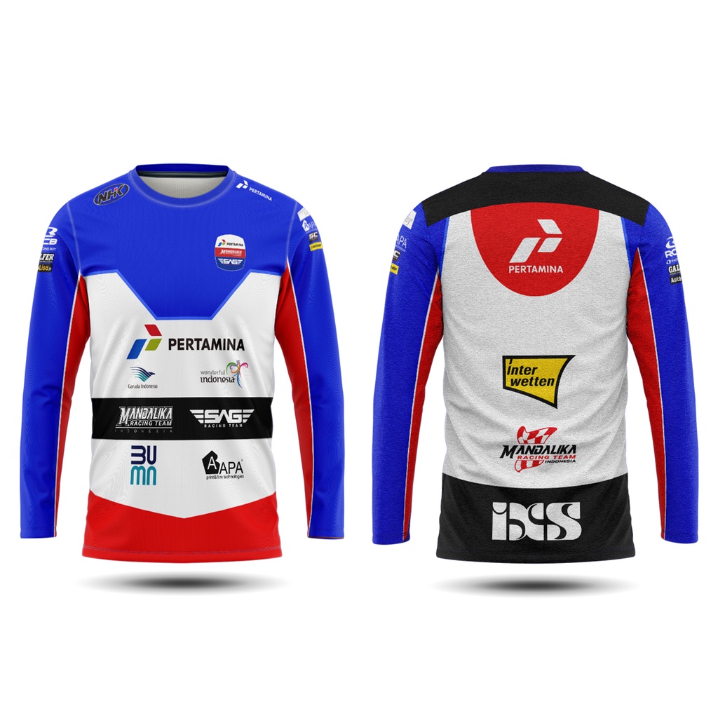 [Riashop] Kaos Mandalika Lengan Panjang | Kaos Mandalika Moto GP Pria | Kaos Mandalika Original