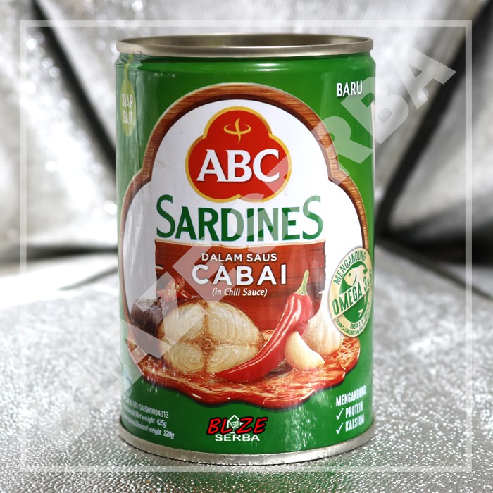 

ABC SARDINES SAUS CABAI 425 GR MENGANDUNG OMEGA 3 & 6 /PCS