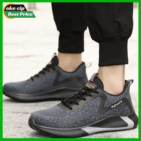 Safety shoes sneakers boots karet wanita pria harga murah terbaik ori - 40 Murah
