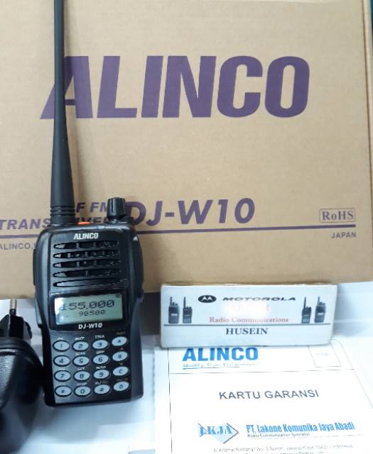 HT ALINCO DJ W10 ORIGINAL HT ALINCO SINGLEBAND VHF 136-174MHz