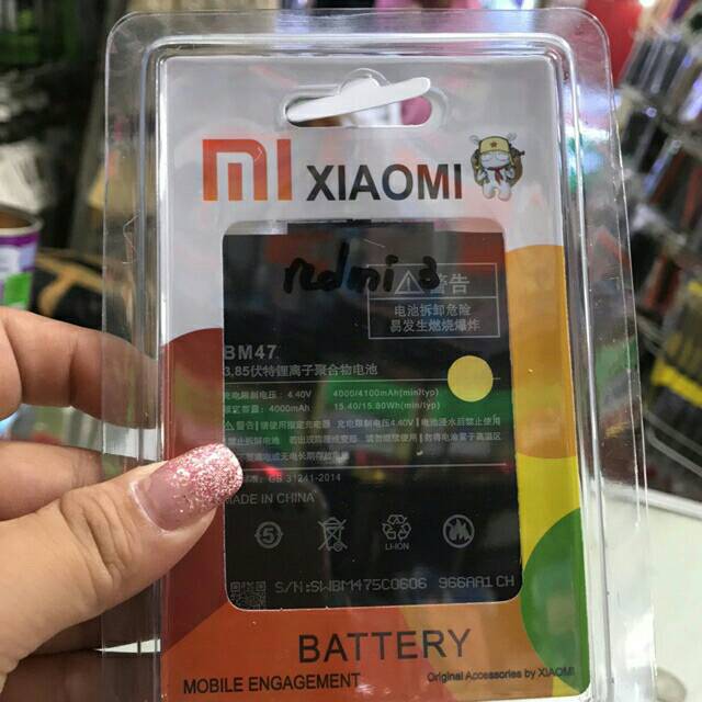 Baterai Xiaomi BM47 for Xiaomi Redmi 3