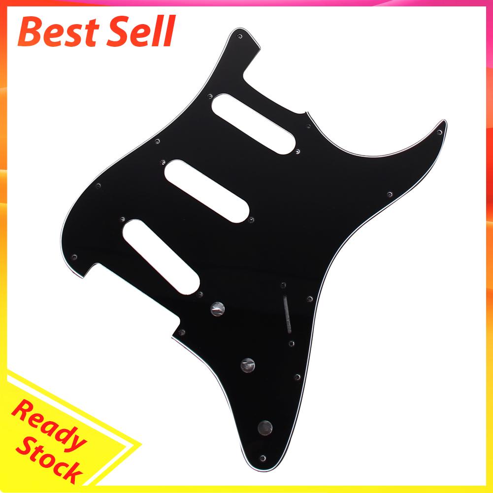 3ply Sss 11 Lubang Strat Pickguard Untuk Gitar Elektrik Fd (All)