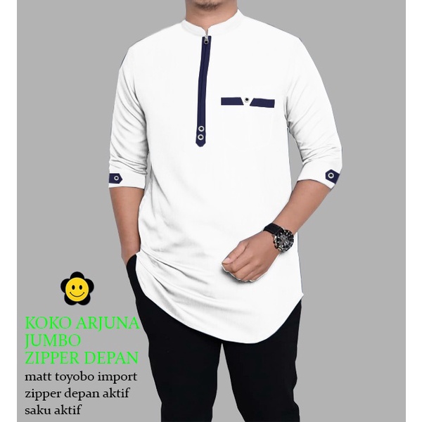 CTN Baju muslim koko ARJUNA terbaru aneka warna dan ukuran best seller