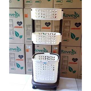 Rovega Laundry Basket Rak  Keranjang Baju  Kotor  Original 