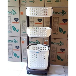 Rovega Laundry Basket Rak Keranjang Baju Kotor  Original 