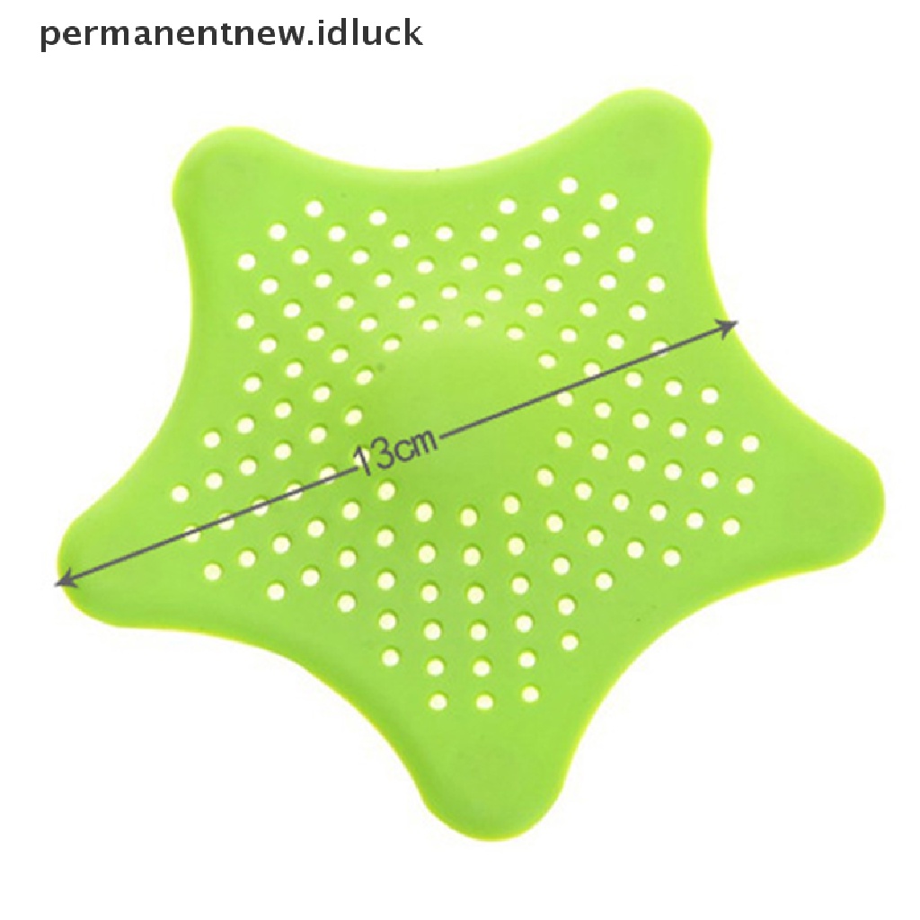Filter Penangkap Rambut Bahan Silikon Bentuk Bintang Untuk Wastafel Dapur