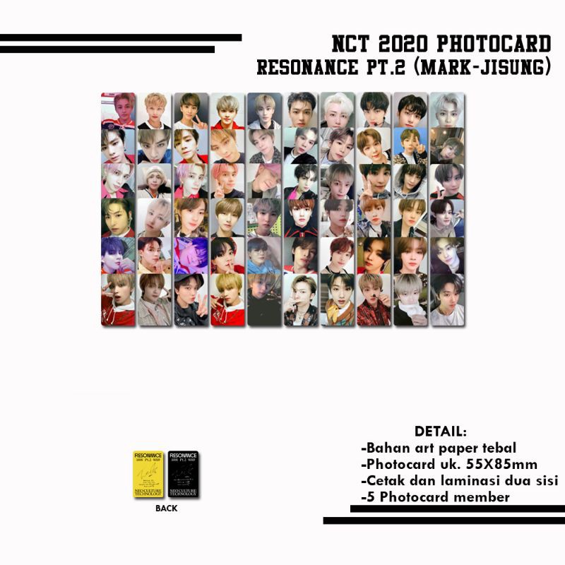 NCT 2020 RESONANCE Pt.2 PHOTOCARD MARK - JISUNG
