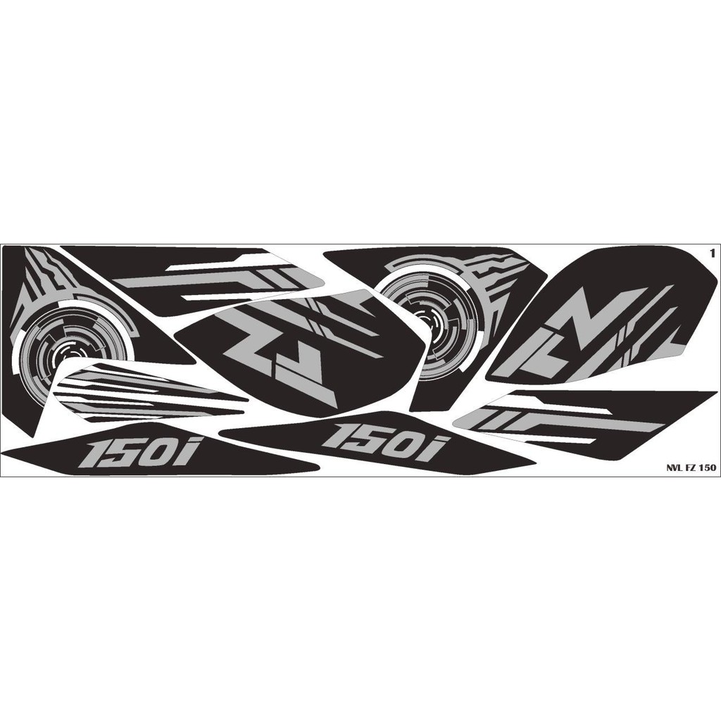 striping stiker decal New Vixion Lightning NVL FZ150