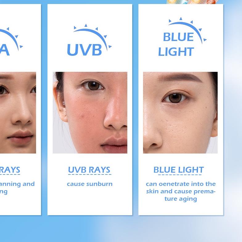 SANIYE Sunscreen SPF90+ UV sunblock Pemutih Anti Penuaan Wajah Kosmetik R1208