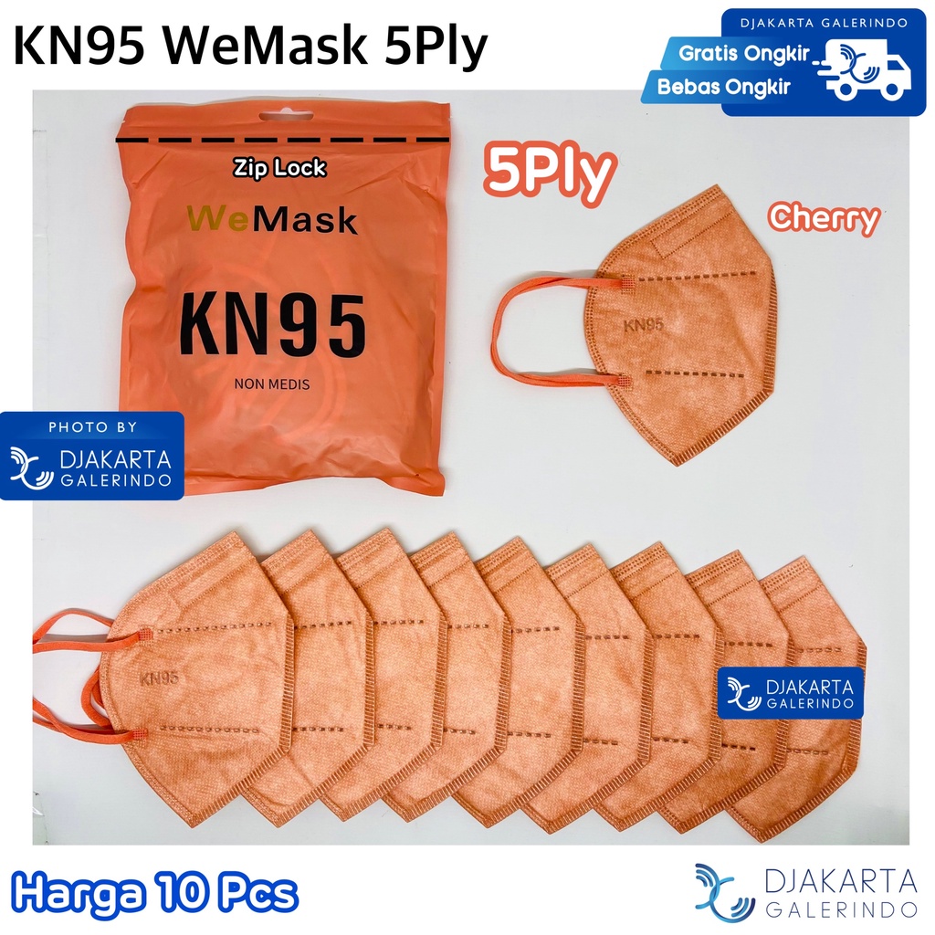 Masker KN95 5Ply &amp; 6Ply WeMask Original isi 10 Pcs