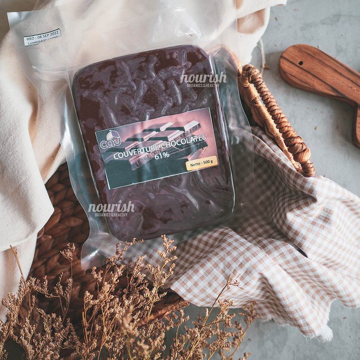 

Cau Organic Couverture Chocolate 61% 500 gr (Cokelat Organik)