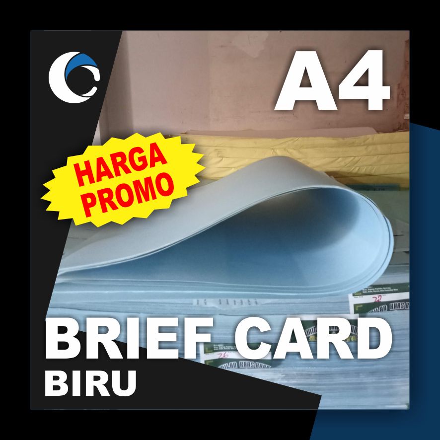

KERTAS BC / BRIEF CARD BIRU 160 GSM Uk [ A4 ] 21 cm X 29.7 ( 100 LEMBAR )