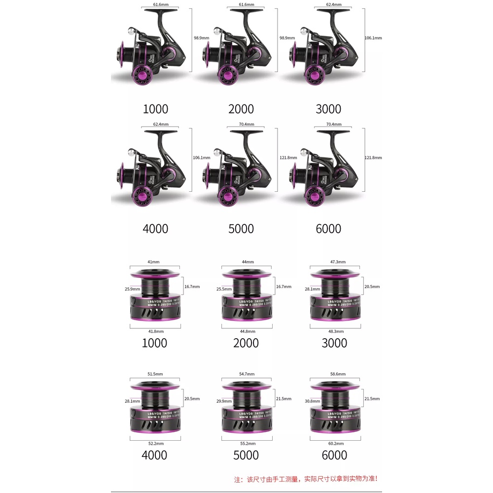 Jual reel pancing BILLINGS KD/DK series Metal spinning murah Alat gulungan senar Pancing katrol kerekan benang Rill Rell pancing ukuran 800 1000 2000 3000 4000 5000 6000