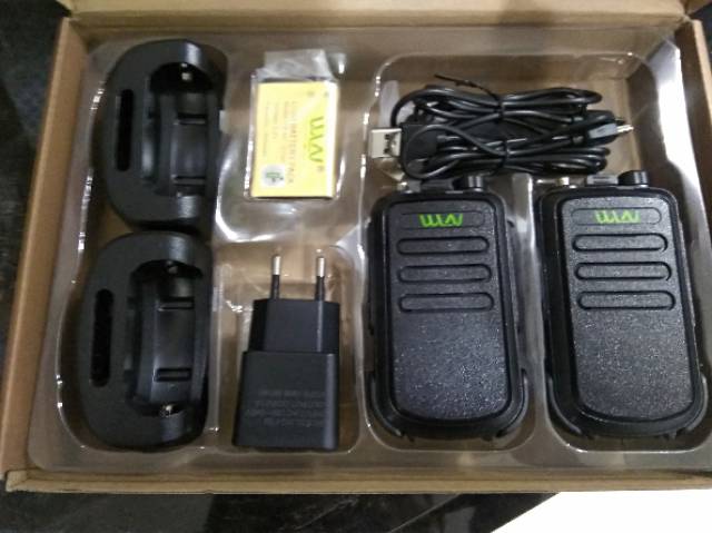 Walkie Talkie HT WLN KDC100 Two-Way Radio KD-C100 ( isi 2 pcs)