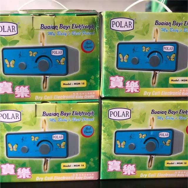 Mesin Ayunan Otomatis Buaian Bayi Mesin ayunan elektrik Merek Polar Musik / Timer