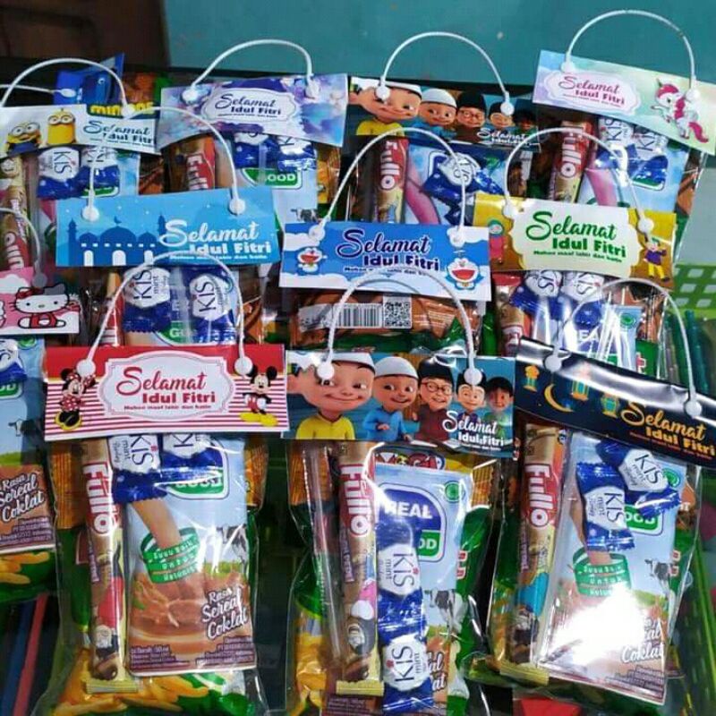 

paket snack ulang tahun - paket parsel lebaran anak-parsel anak isi 10