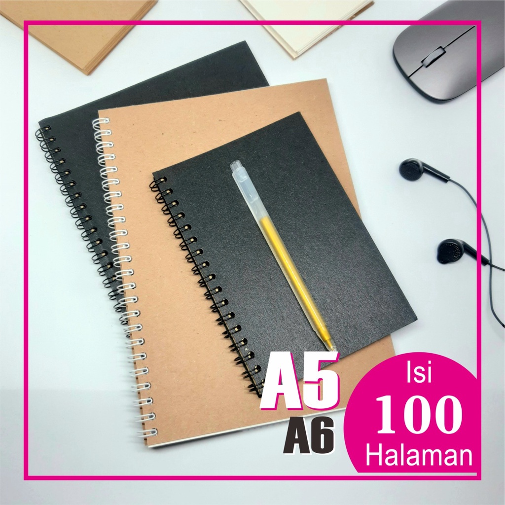 

BUKU SKETSA 6 WARNA / SKETCHBOOK / SKETCHBOOK A5 BROWN / SKETCH BOOK / MERAH / PUTIH / PINK / HITAM