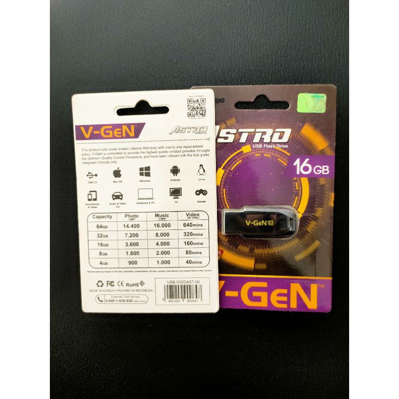 FLASHDISK V-GEN MURAB 16GB