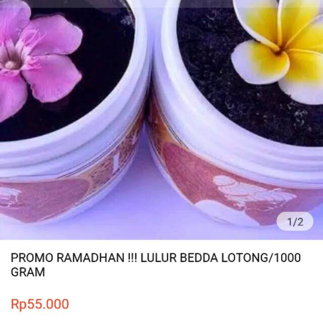 LULUR BEDDA LOTONG/ BEDAK LOTONG /LULUR BUGIS LULUR HITAM