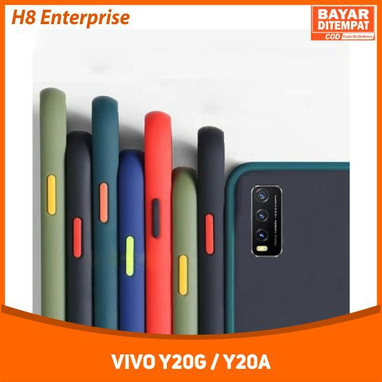 Case Vivo Y20G / Y20A Silikon Soft Case Colored Frosted