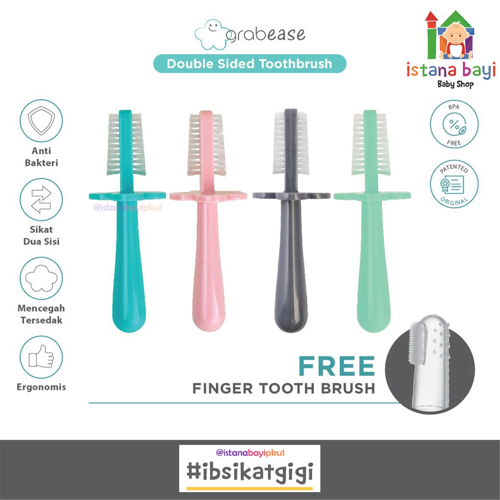 Grabease Doubel Side Toothbrush - Sikat Gigi Bayi