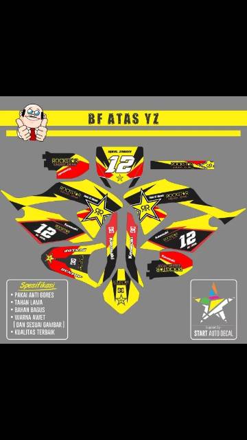 DECAL STIKER KLX CUSTUM BISA UNTUK SEMUA MOTOR TRAIL