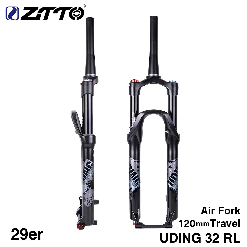 Import UDING 32 RL 120mm Air 29 29er Inch Fork Suspension Lock Straight Tapered Thru Axle QR Quick