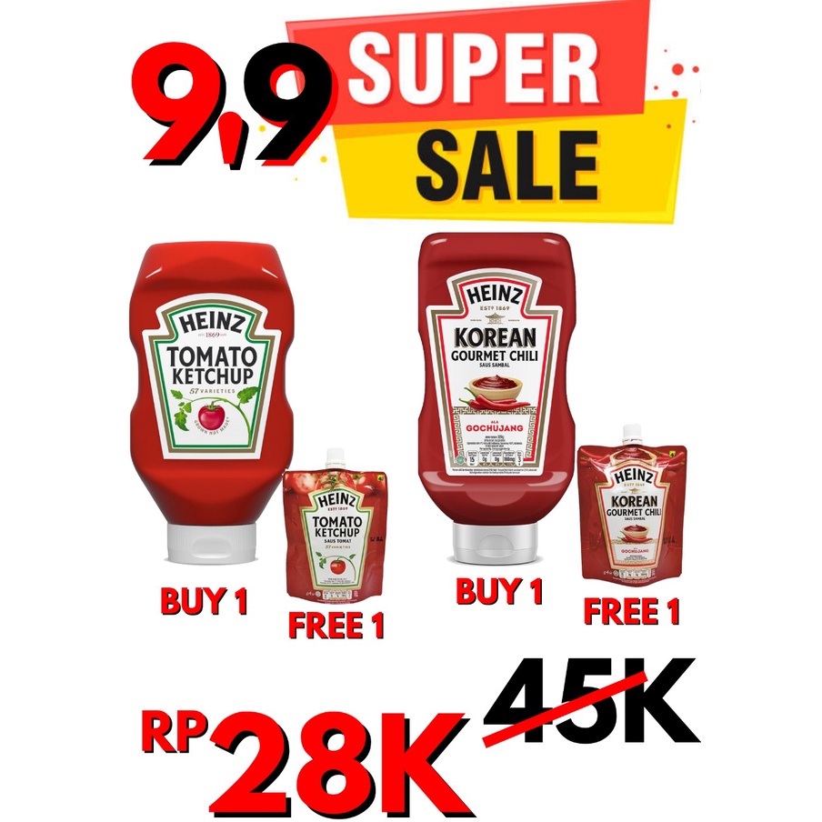 

HEINZ Tomato Ketchup & Korean Gourmet Chilli