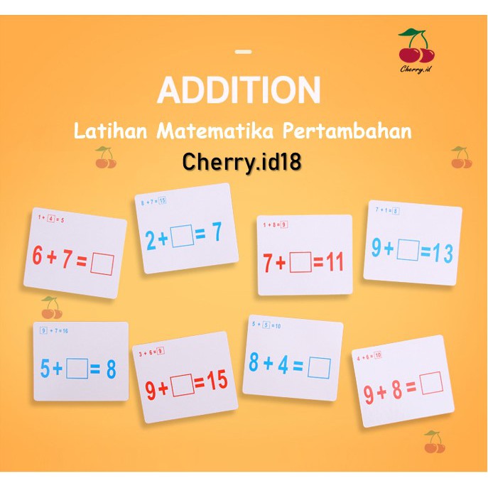 Cherry COD Mainan Matematika Anak / Mainan Edukasi Anak / Mainan Belajar Menghitung PB26