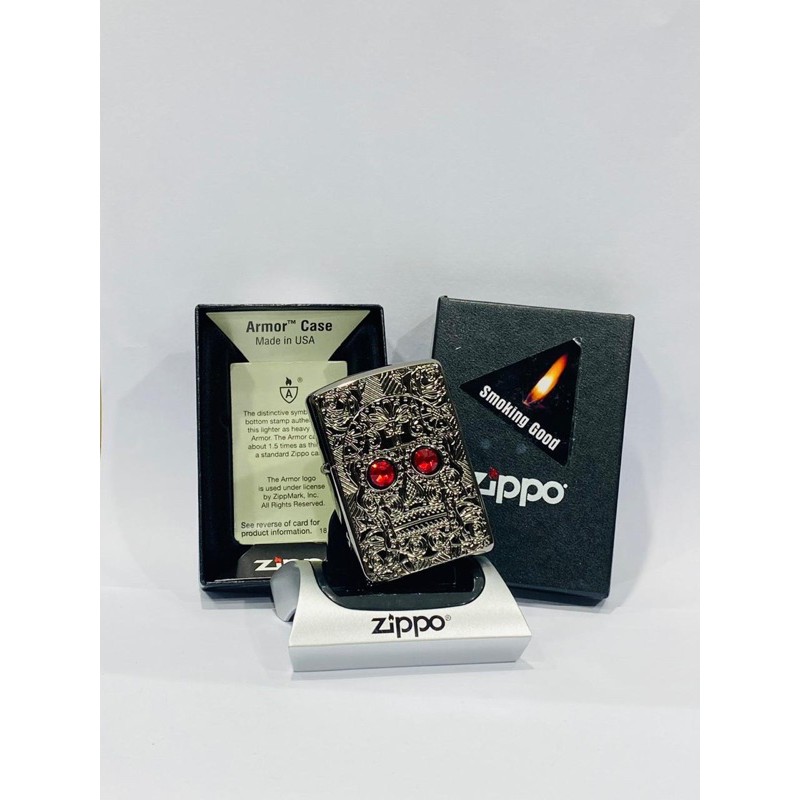 ORIGINAL ZIPPO ARMOR 49300 CRYSTAL SKULL