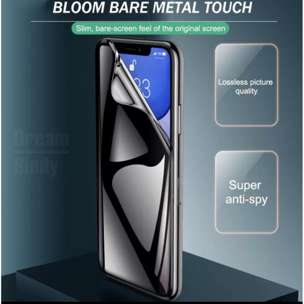 HYDROGEL Anti Spy IPHONE X XR XS MAX 11 12 13 MINI 11 12 13 14 PRO MAX 14 plus 7 8 se2 se3 se 7+ 8+ Anti Gores Screen Guard