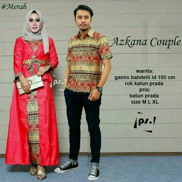 Couple Batik |Baju Batik Sarimbit Azkana Couple / Couple Batik
