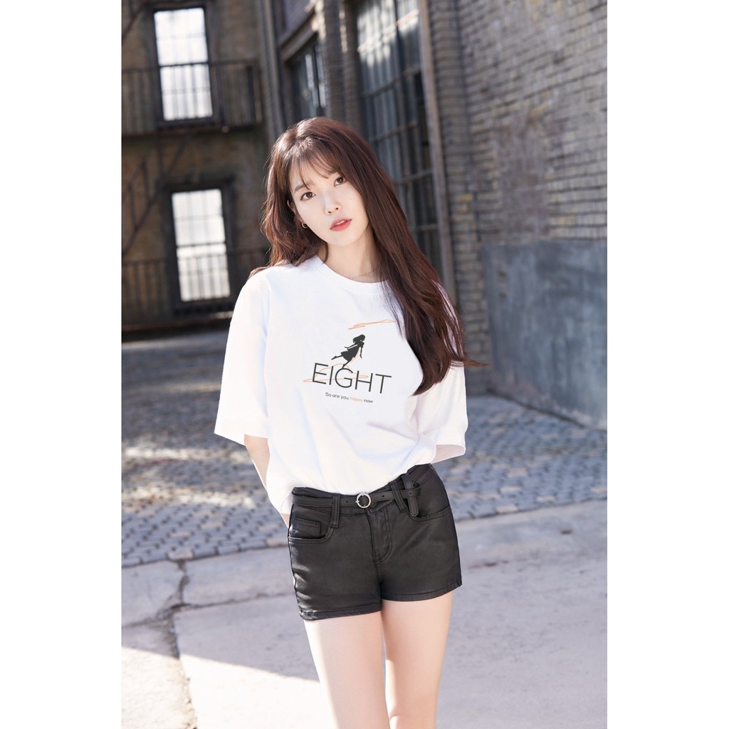 Tshirt IU Eight ft Suga Lee Ji Eun Korean Premium