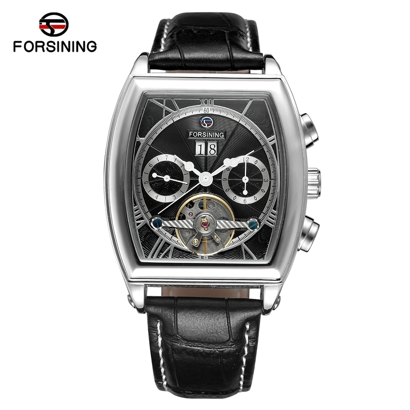 

FORSINING Watch Men'S Fashion Square Tourbillon Sports And Leisure Mechanical Watch Date Jam Tangan