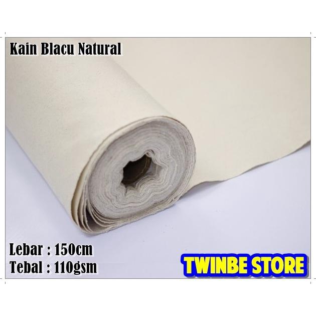 Kain Kanvas Blacu / Blacu Canvas / Bahan Pouch Kanvas / Taplak Kanvas