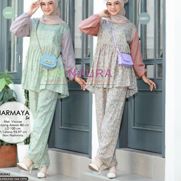 Siap Kirim.. Setelan Omela / Harmaya / Akala One Set Original Orinaura