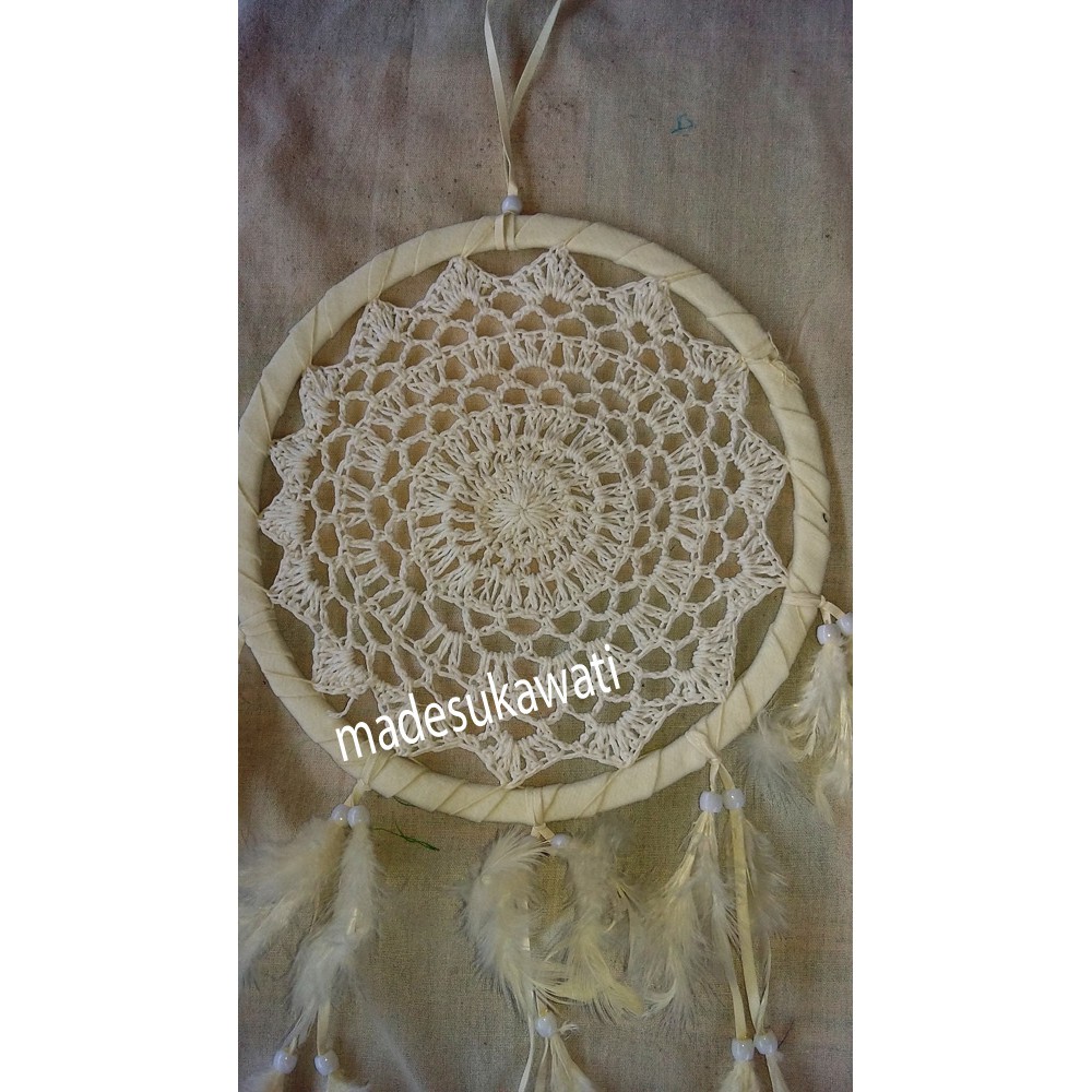 Dream Catcher Sulam satu Warna medium Asli Bali