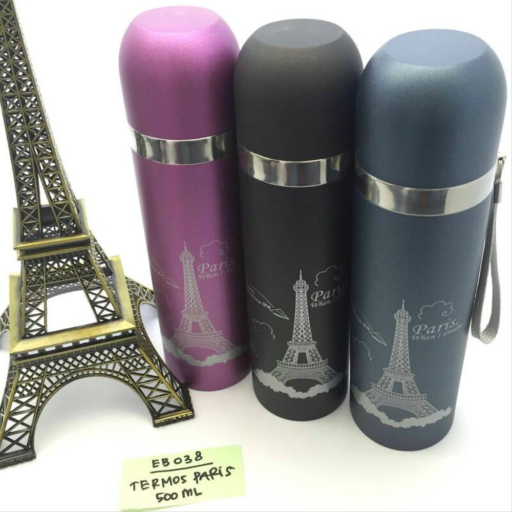 Thermos Kecil MENARA PARIS 500ml / Termos Air Stainless Thermos Mini 500ml